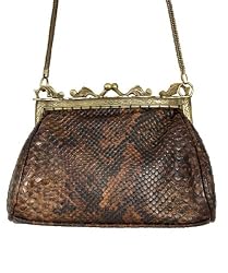 Snakeskin design vintage style evening bag Rocker Handbag