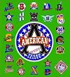 Negro BB League Logos 100 % Cotton Afghan