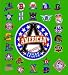 Negro BB League Logos 100 % Cotton Afghan