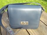 Ladies Classic Dark Blue Leather handbag by Pied A Terre RRP £115.00