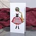  Polish Cloth Figure Greeting Card - Krakow, Female