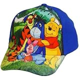 DISNEY WINNIE POOH TIGGER EEYORE PIGLET KID HAT CAP BLU