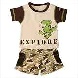 Sozo T-shirt Short Set - Dino, 18 to 24 Months