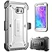 SUPCASE Unicorn Beetle PRO Series Designed for Galaxy S6 Case, with Built-in Screen Protector Full-body Rugged Holster Case for Galaxy S6 (2015 Release) (White/Gray)