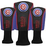 Buy Chicago Cubs Black Three-Pack Golf Club Headcovers by Football Fanatics