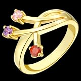 Yun - Elegant Gold Family Ring - Custom Made to your specifications!