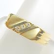 14K Yellow Gold Diamond Man's Ring