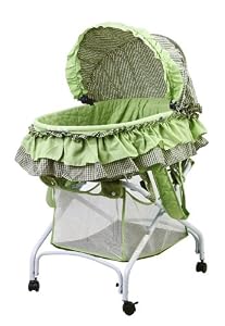 Dream On Me 2 in 1 Bassinet to Cradle, Green