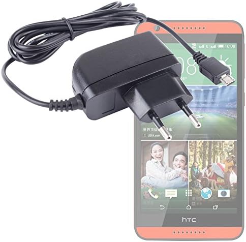 DURAGADGET Premium Quality EU Two Pin Mains / Travel / Home / Wall Micro USB Charger with 1 Meter Long &amp; 2000mA Output for HTC Desire 620, Desire 310, Desire 826, Desire 320 &amp; Desire 510