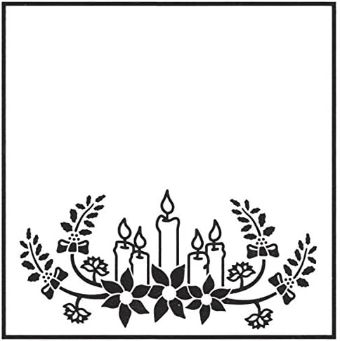 Nellie Embossing Folder, Christmas Candles