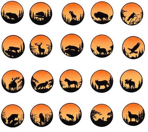 OESD Embroidery Machine Designs CD ANIMAL SILHOUETTES 2