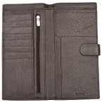 Kara 9040 Brown Passport Holder Wallet - For Men