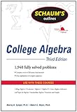 Schaum's outline of college algebra