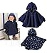 Gaorui Baby Kids Toddler Double-side Wear Hooded Cape Cloak Poncho Hoodie Coat