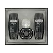 Bijan Black by Bijan for Men - 3 Pc Gift Set 2.5oz EDT Spray, 3.3oz Hair and Body Shampoo, 3.3oz After Shave Balm