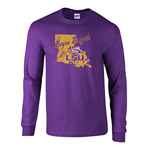 LSU Tigers Long Sleeve Tshirt Purple