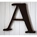 New Arrivals The Letter A, Chocolate Brown New Arrivals The Letter A, Chocolate Brown