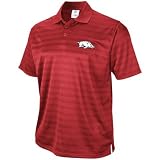 adidas Arkansas Razorbacks Cardinal Team Logo ClimaLite Performance Polo