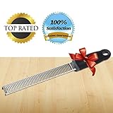 Lemon Zester Cheese Grater #1 Chef Rated 2-in-1 Premium Professional Kitchen Tool with Channel Cover Best Durable Stainless Steel to Easily Grate or Zest All Citrus, Lemon, Lime, Oranges, Cheeses, Garlic, Coconut, Spices, Nuts, Chocolate and More! 100% Lifetime Guarantee
