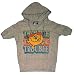 HD30 Little Miss Trouble Junk Food Girls Short Sleeve Juniors Hoodie Womens