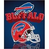 Buffalo Bills Light Weight Fleece NFL Blanket (Grid Iron) (50