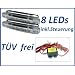TAGFAHRLICHT MIT 8 LED ZUGELASSEN MIT E-PR�FZEICHEN