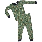 Gerber Baby-Boys Infant Wild Monkey Thermal 2-Piece Underwear Set, Green, 18 Months