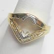 14K Two-Tone Gold Diamond Ring Semimount