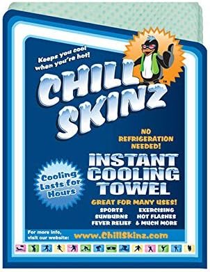 Chill Skinz Instant Cooling Towel Green Large 13.5" X 31.5" by Chill Skinz