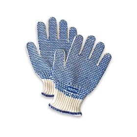 NORTH SAFETY K511M GRIP N AMBIDETROUS STRING KNIT COTTON GLOVE -BLUE DOZEN 12 from Cotton Gloves