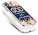 Hungo 8 Plus Case Christian Sayings,7 Plus Case, Cover Compatible with iPhone 7/8 Plus Soft TPU Protective God is Within Her She Will Not Fall Psalm Bible Verse Songs Rubber
