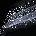 Fuloon 6M x 3M 600 LED Outdoor Party String Fairy Wedding Curtain Light 8 Modes (Cool White)