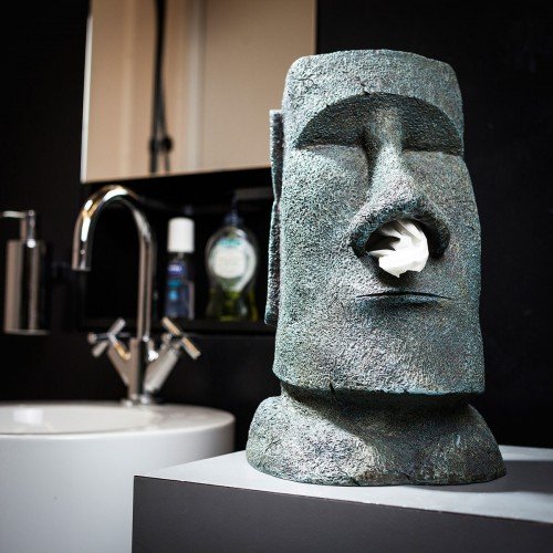 distributore di fazzoletti Moai - idea regalo