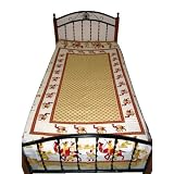 Indian Bedding Khaki Red Camel Print Cotton Bedspread Twin Size Throws