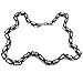 Mechanic Style Stainless Steel Mens Necklace Chain (Silver Black)
