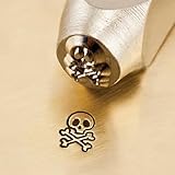 ImpressArt Design Stamps, 6mm, Skull and Bones, 1-Pack