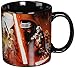 Silver Buffalo SE0134 Disney Star Wars Ep7 All Characters Poster Jumbo Ceramic Mug, 20-Ounces