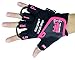 Women Gym Gloves Protect Your Hands & Improve Your Grip - Pink & Black Weightlifting Gloves - Easy to Pull On & Off - Adjustable Fit (Pink, Large)