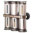Zevro 8-pc. Magnetic Spice Rack - Silver