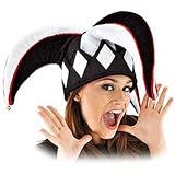 COURT JESTER HAT BLACK/WHITE