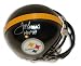 Joe Greene Autographed/Hand Signed Pittsburgh Steelers Mini Helmet Inscribed HOF 87