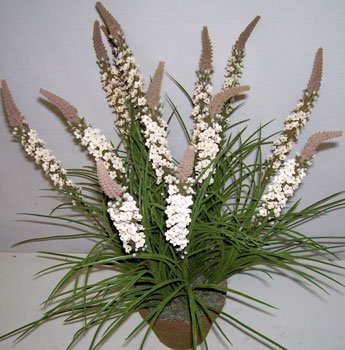 24" Silk Torch Flower and Wild Grass (cream)