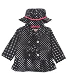 London Fog Baby-girls Infant Button Front Trench Coat, Dot Print, 12 Months