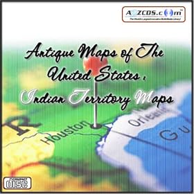 Antique Maps of the United States - Indian Territory Maps CD