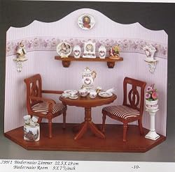 Reutter Porcelain Miniature Biedermeier Room Setting