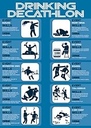 Drinking Decathlon New 24x36 Poster