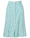 National Stripe Seersucker Skirt, Blue, 10P