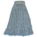 Zephyr Blue Blendup Blended Natural and Synthetic Fibers Screwflat Cut End Mop Head (Pack of 12)