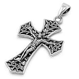 Sterling Silver Crucifix Cross Pendant