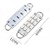 SAWE - 44mm 12-SMD 3528 Festoon LED Bulbs For Car Side Door Courtesy Rigid Loop 1.73
